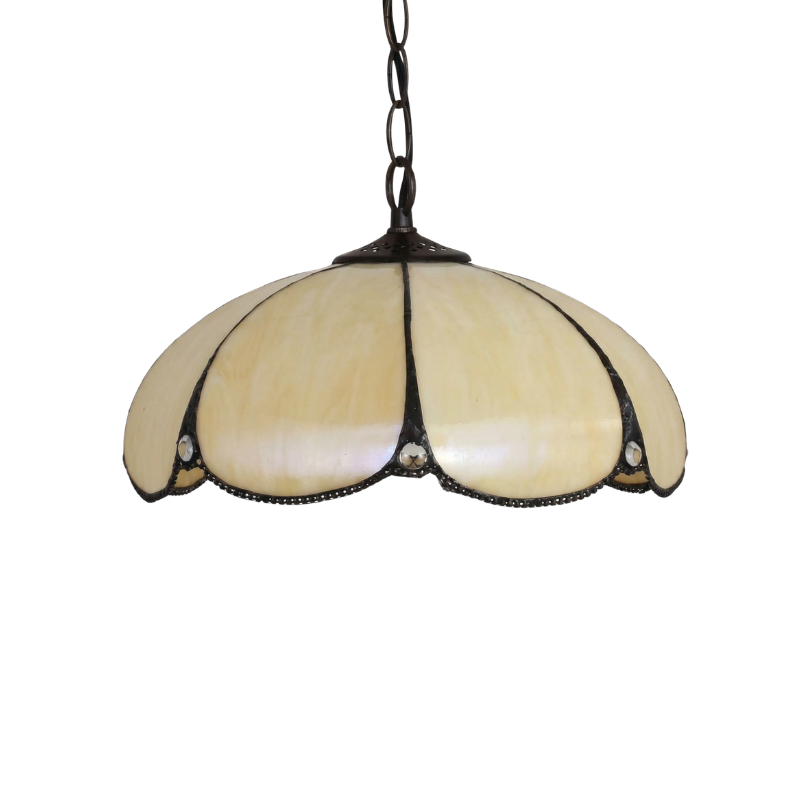 Aurélise – Tiffany Pendant Light in Golden Amber Glass
