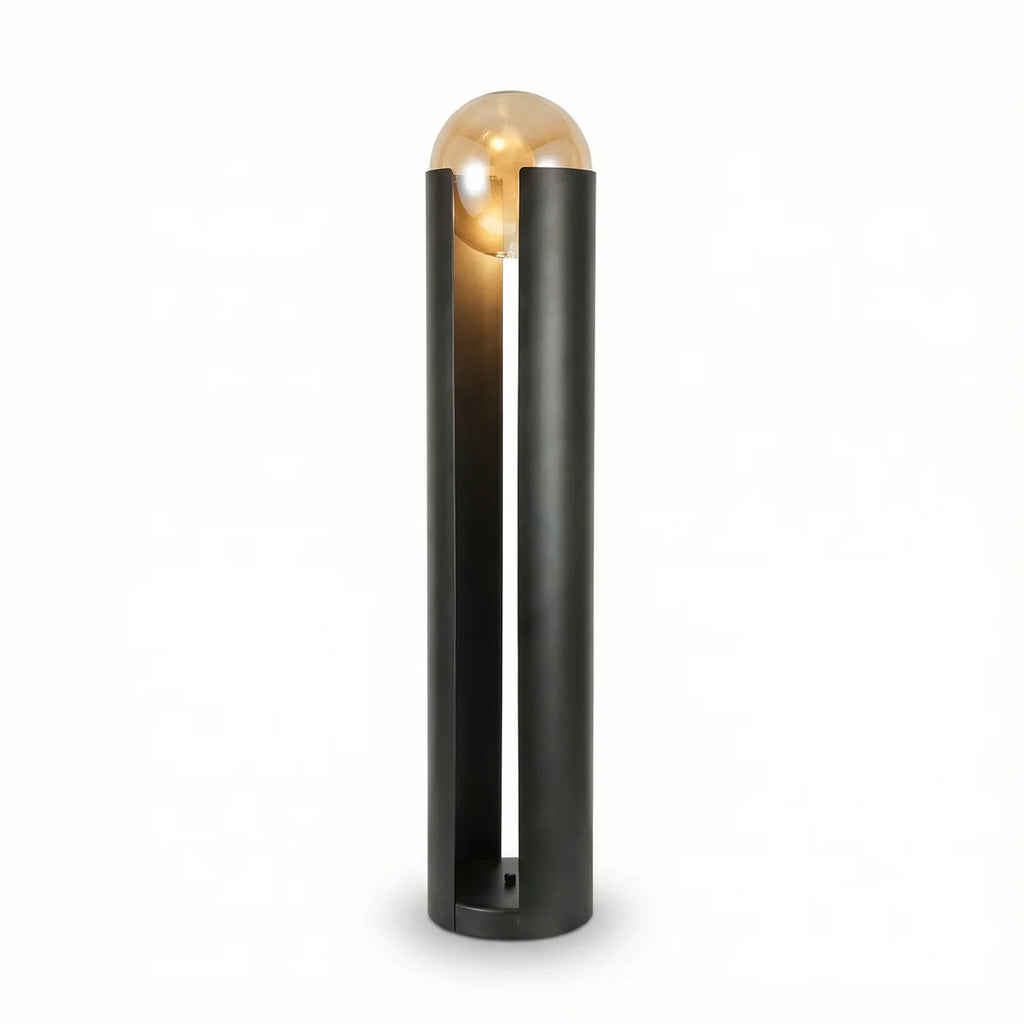 Postmodern Metal Glass LED Floor Lamp – Elara