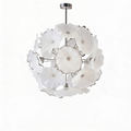 Floréade – White Murano Glass Chandelier