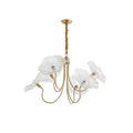 Modern nordic chandelier in polished chrome for dining room- Navélice