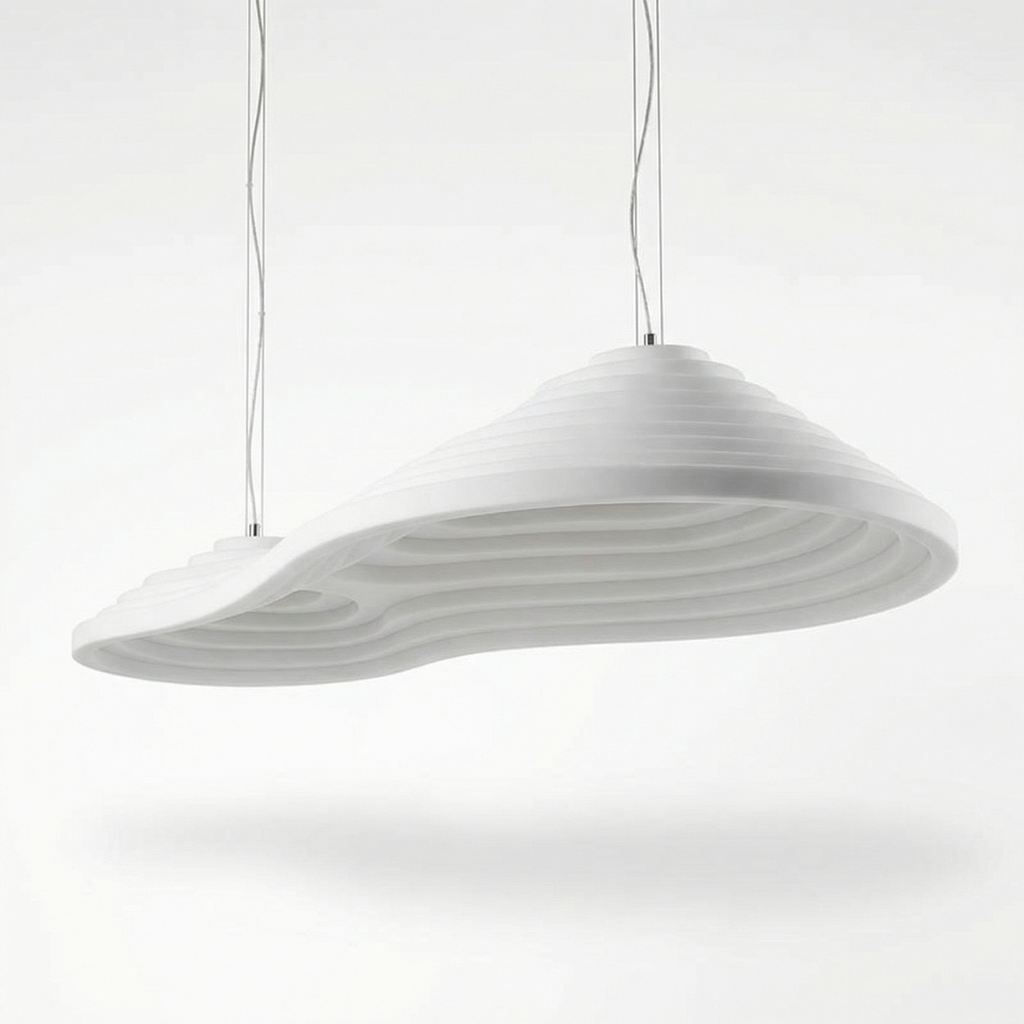 Modern resin pendant light for living room-Zelario