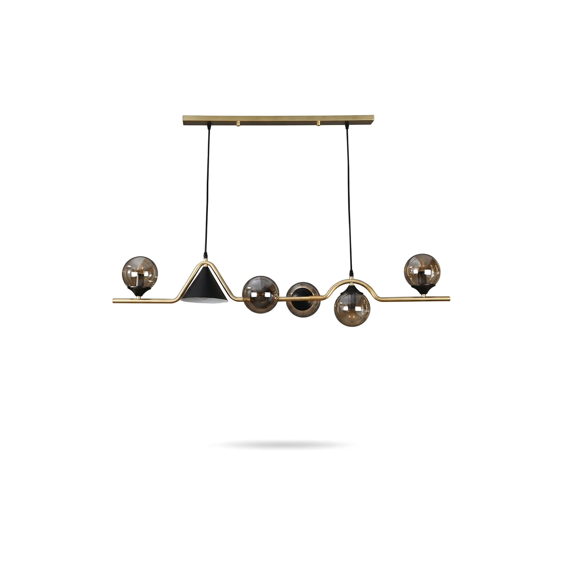 Stalio – Modern LED Glass Metal Ceiling Light