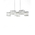 Crystarène – Modern E14 Crystal Pendant Light for Dining Room