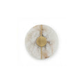 Aura High Distinction Wall Lamp Gold Finish Authentic Marble – Aura