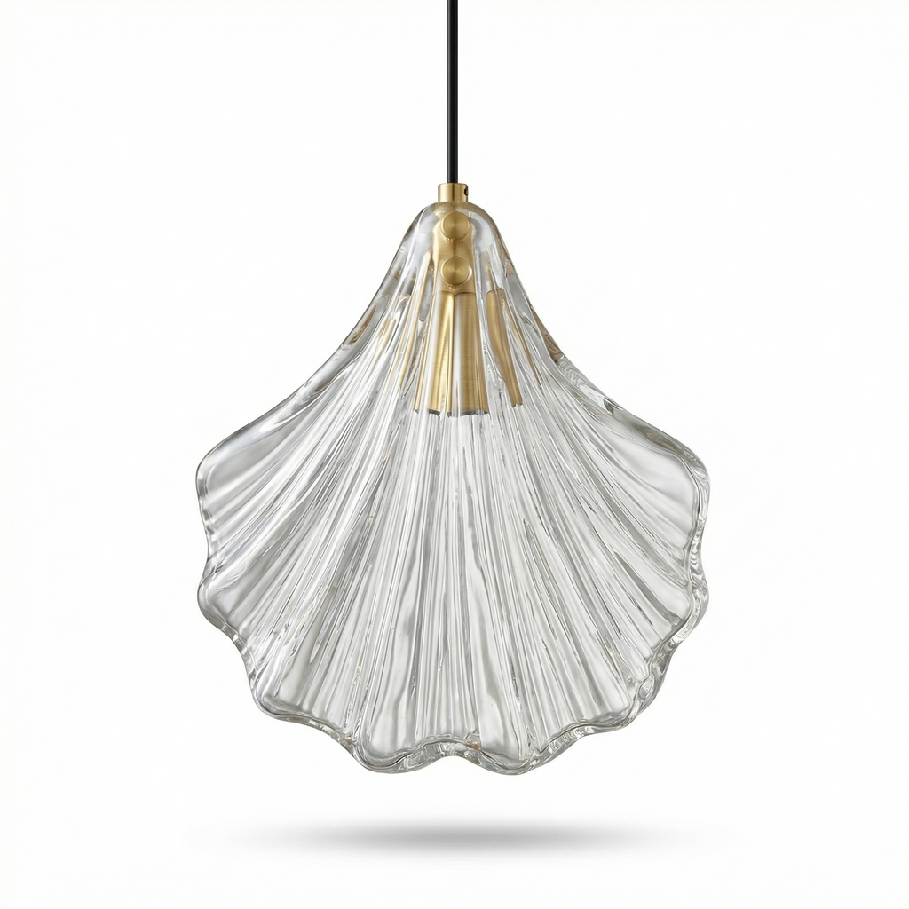 Orneli – Modern Glass and Metal Pendant Light for Bedroom