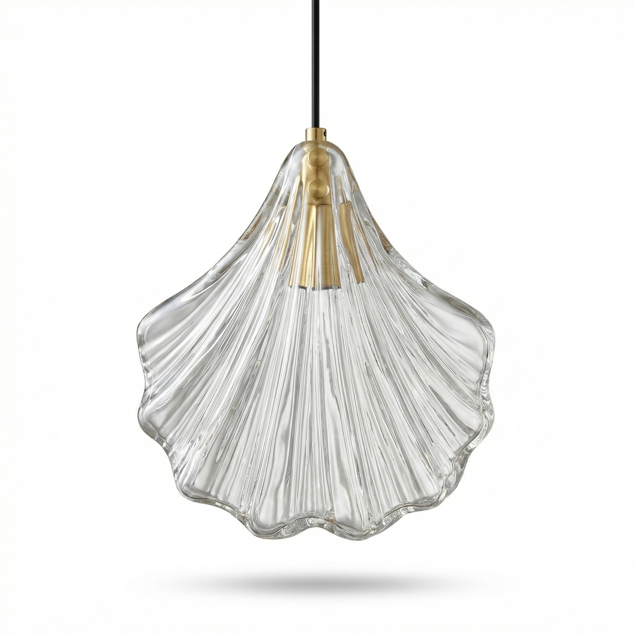 Orneli – Modern Glass and Metal Pendant Light for Bedroom