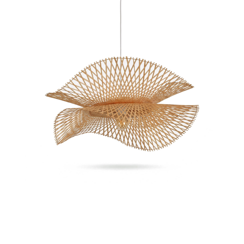 Bohemian style woven bamboo pendant light-Savanara