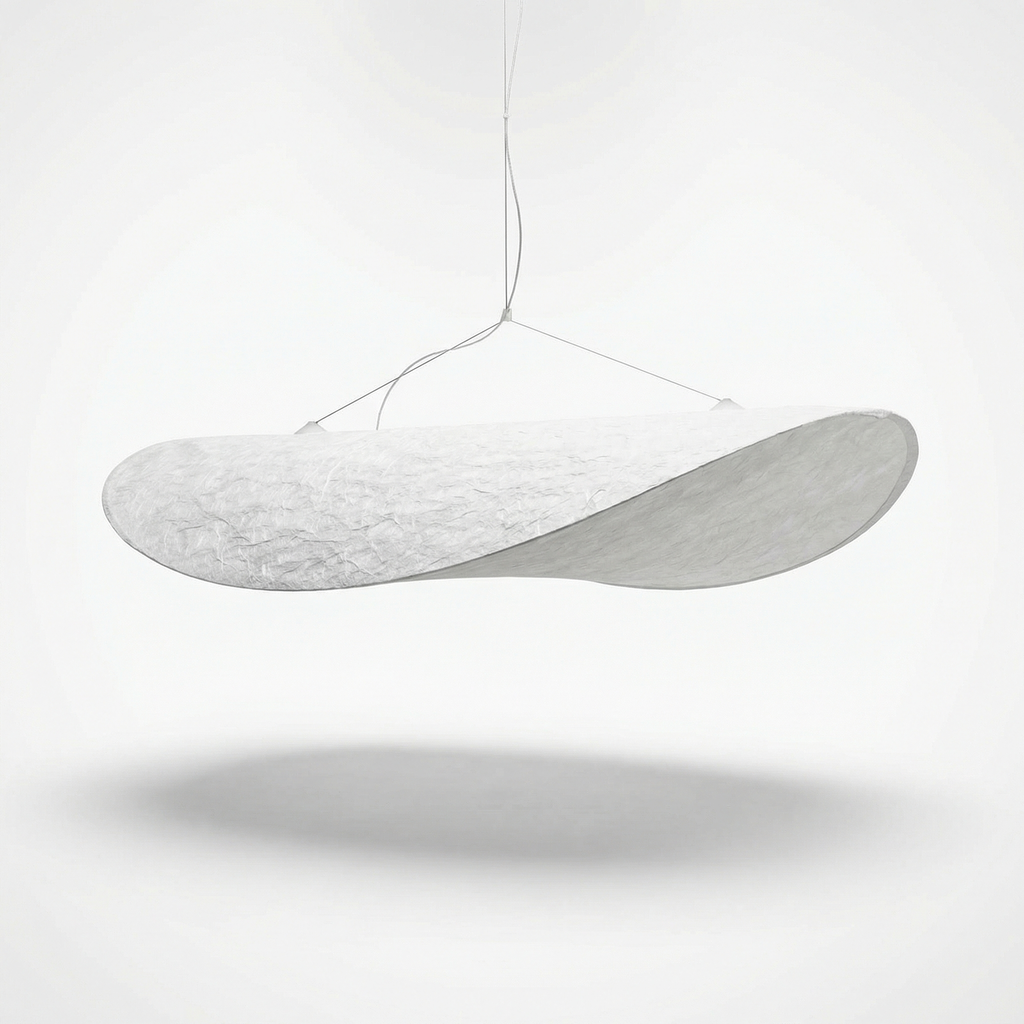Textured tyvek suspension soothing ambiance-Lunar  Arc