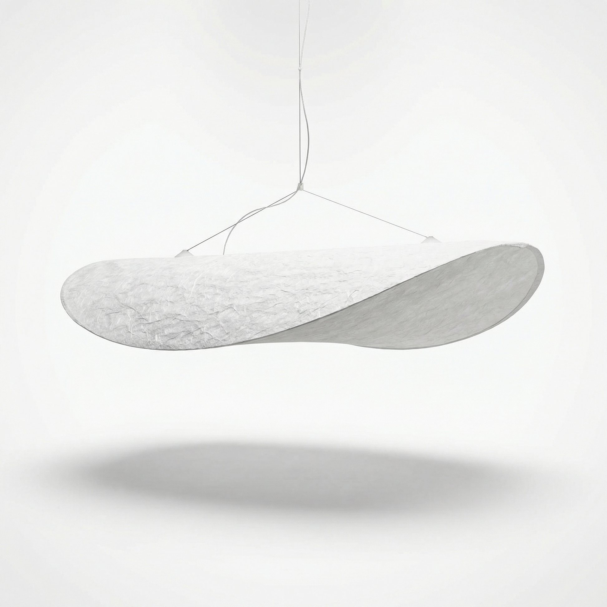 Textured tyvek suspension soothing ambiance-Lunar  Arc