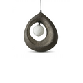 Soothing wabi-sabi style pebble shape pendant light-Pebble Glow