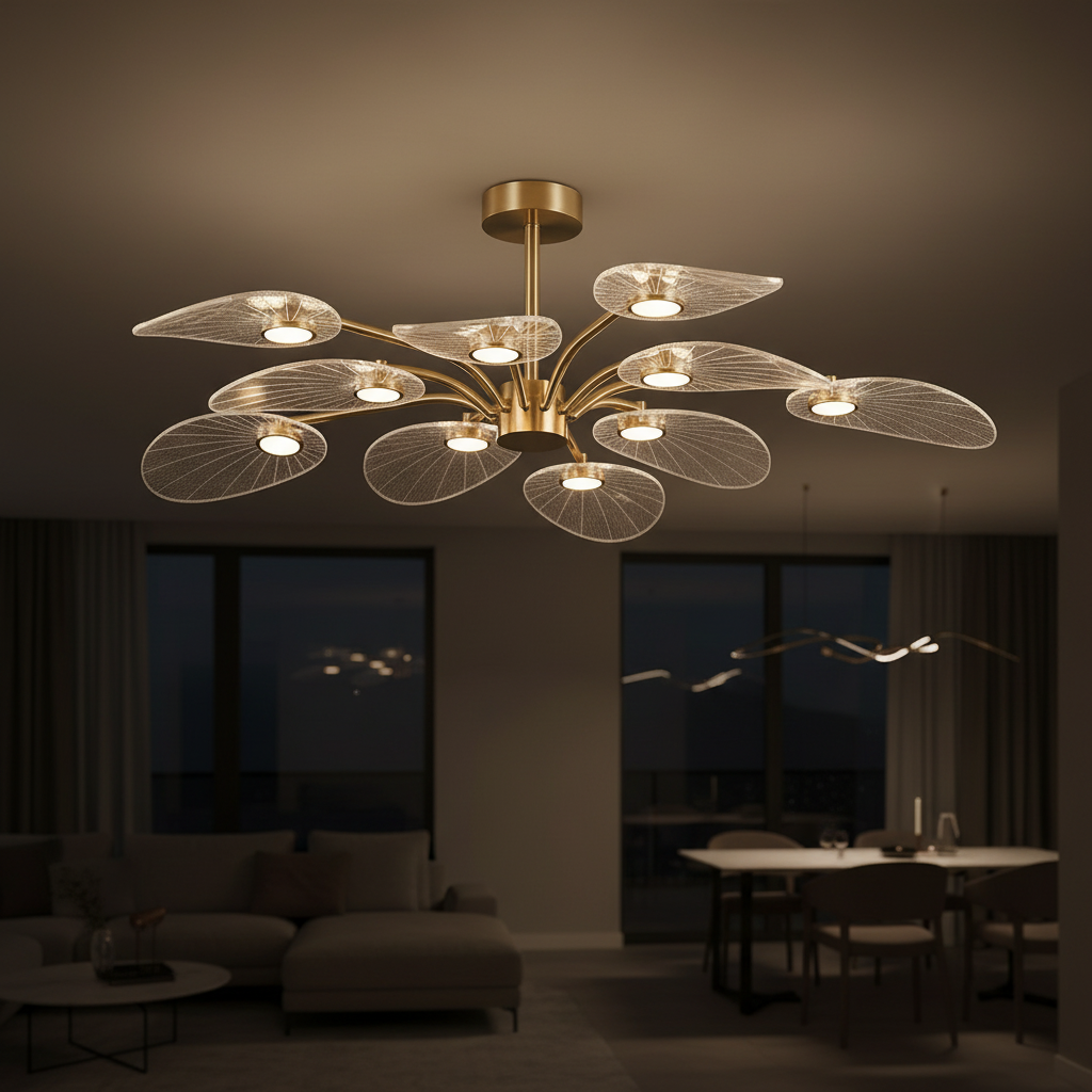 Modern acrylic led pendant light for living room-Armoniquez