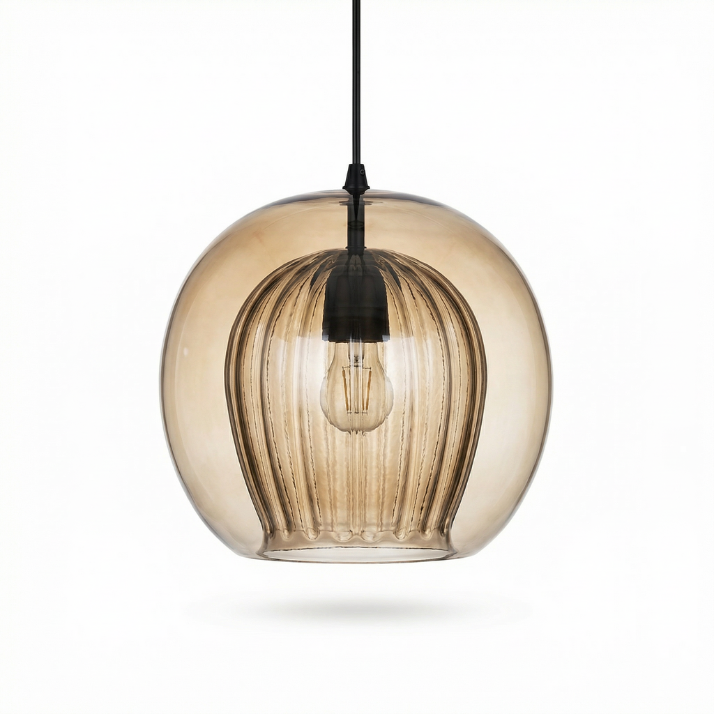 Nordic glass pendant light for modern interiors-Ombreli