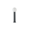 Spherical LED garden lamp in black metal – Orbiron
