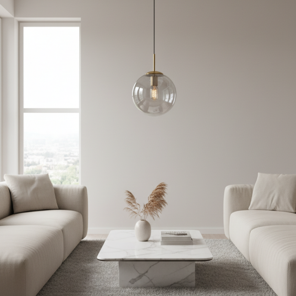 Nordic glass pendant lamp-Orbalya