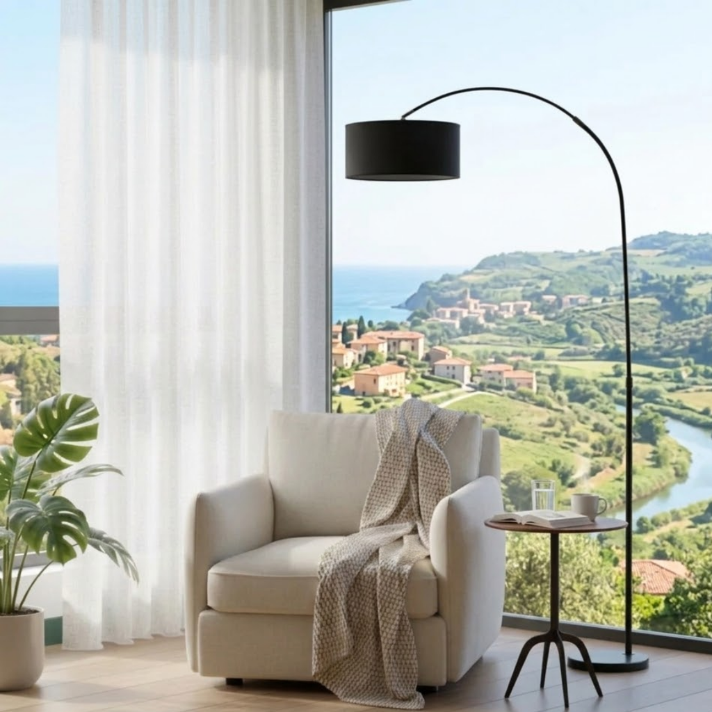 Contemporary adjustable floor lamp for living room and bedroom – Verilum