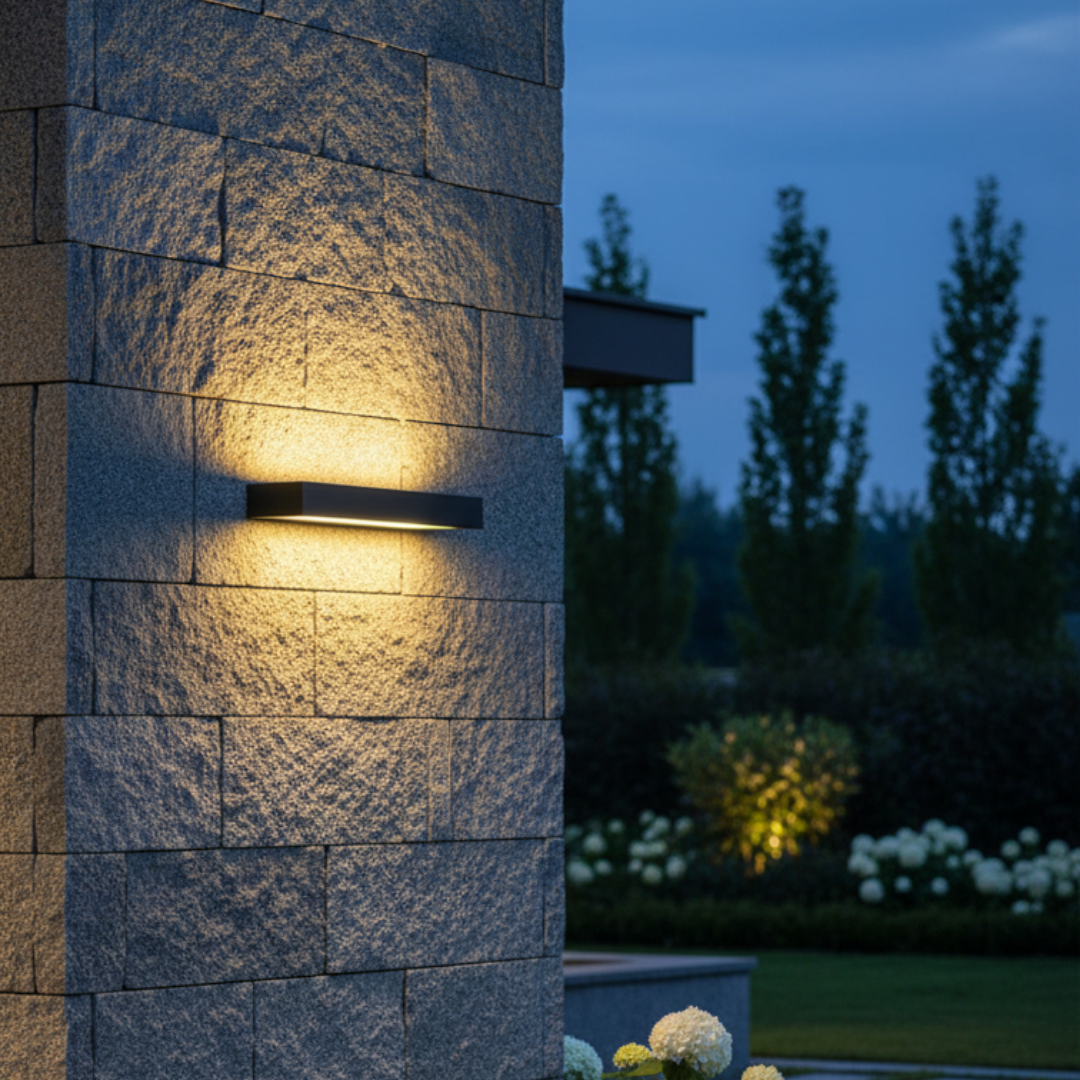 Graphic and Durable Outdoor Wall Light – Cyanéa