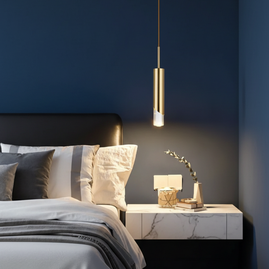 Gold aluminum led pendant light pure design-Innicio