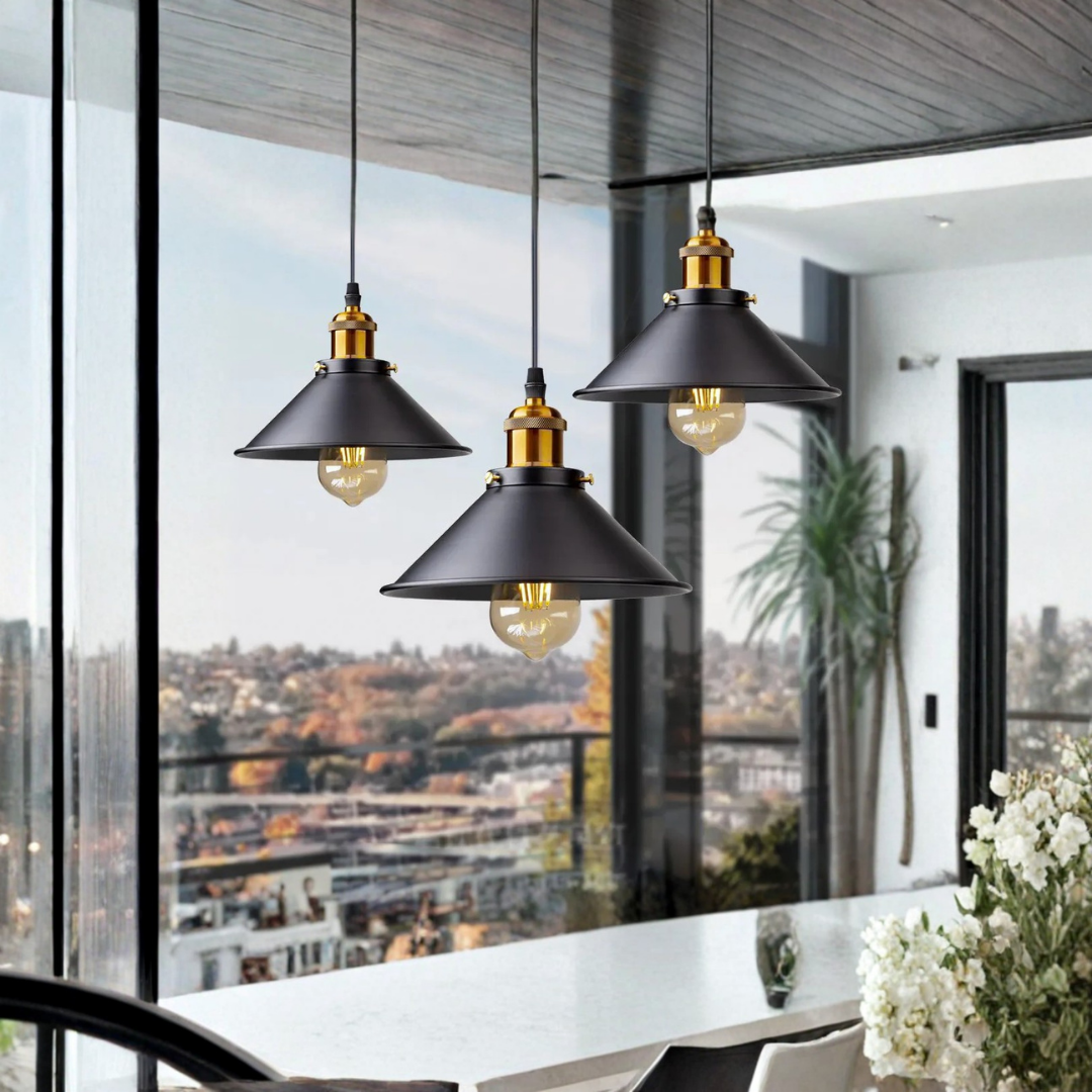 Vintage pendant lamp adjustable cords for elegant ambiance-Retro Flashes