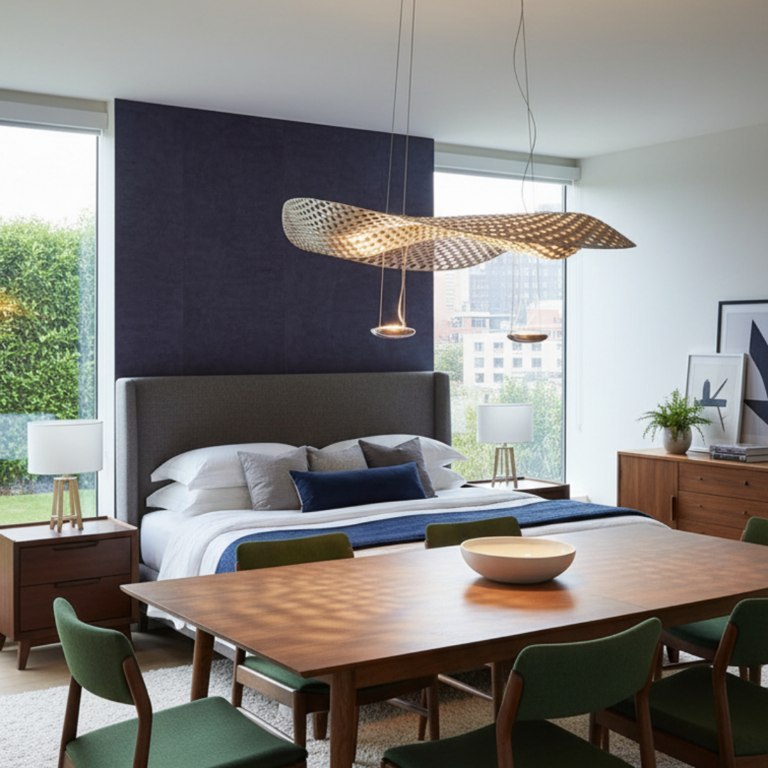 Italian design pendant lamp organic shapes and high-end finishes-Lennox