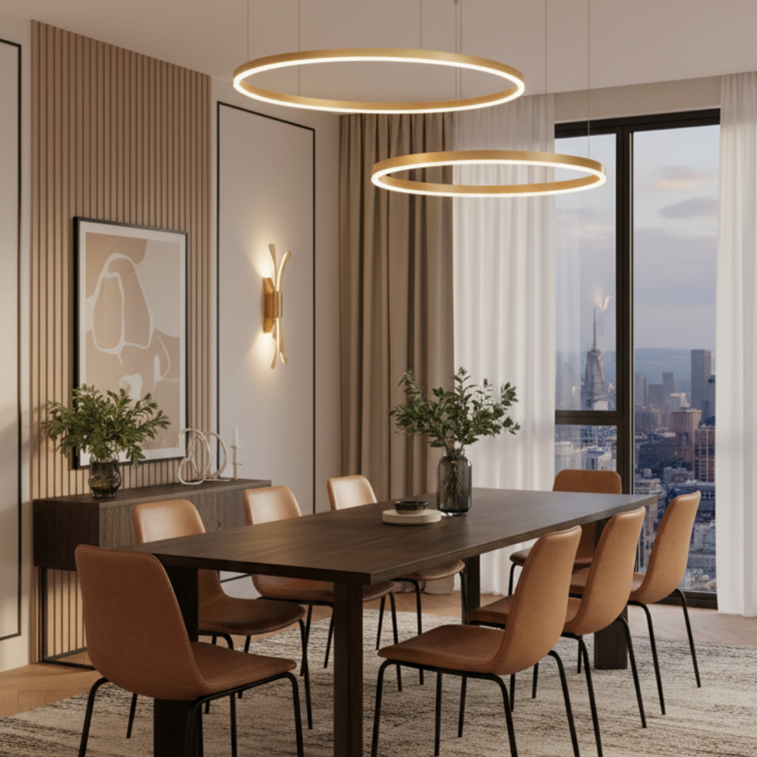 Modular pendant light refined and modern lighting-Mirena