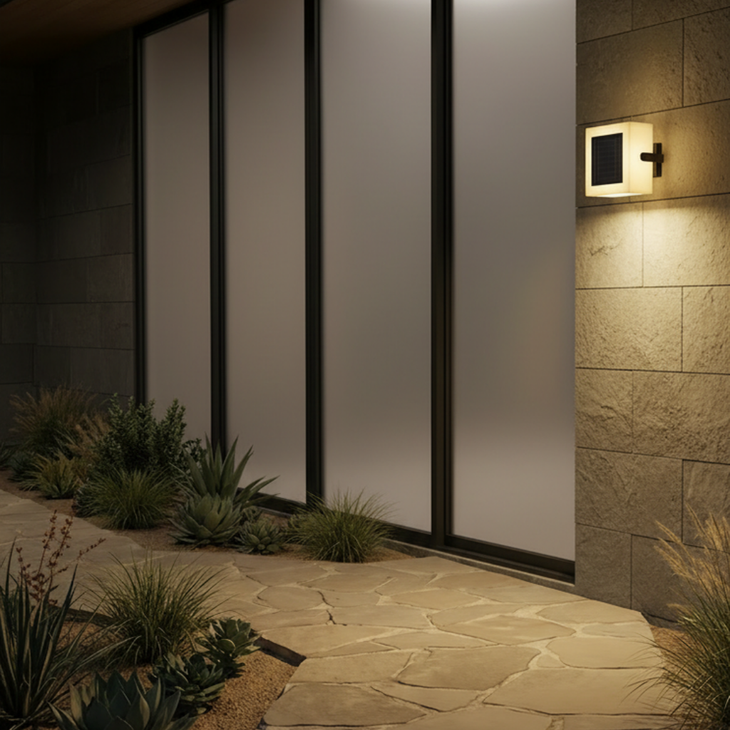 Stainless Steel Solar Column Lamp for Garden – Soloutil