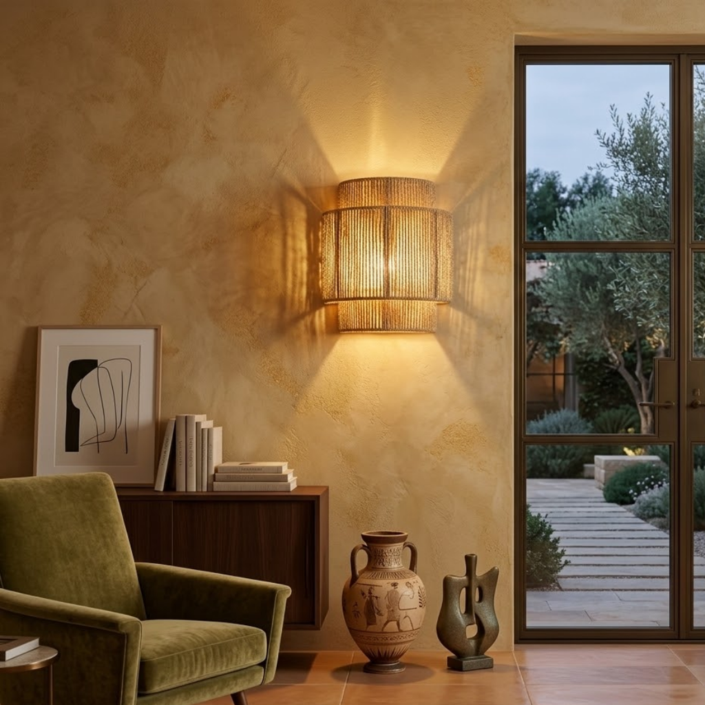 Eco Chic Wall Lamp Bohemian Look Noble Materials – Tressia