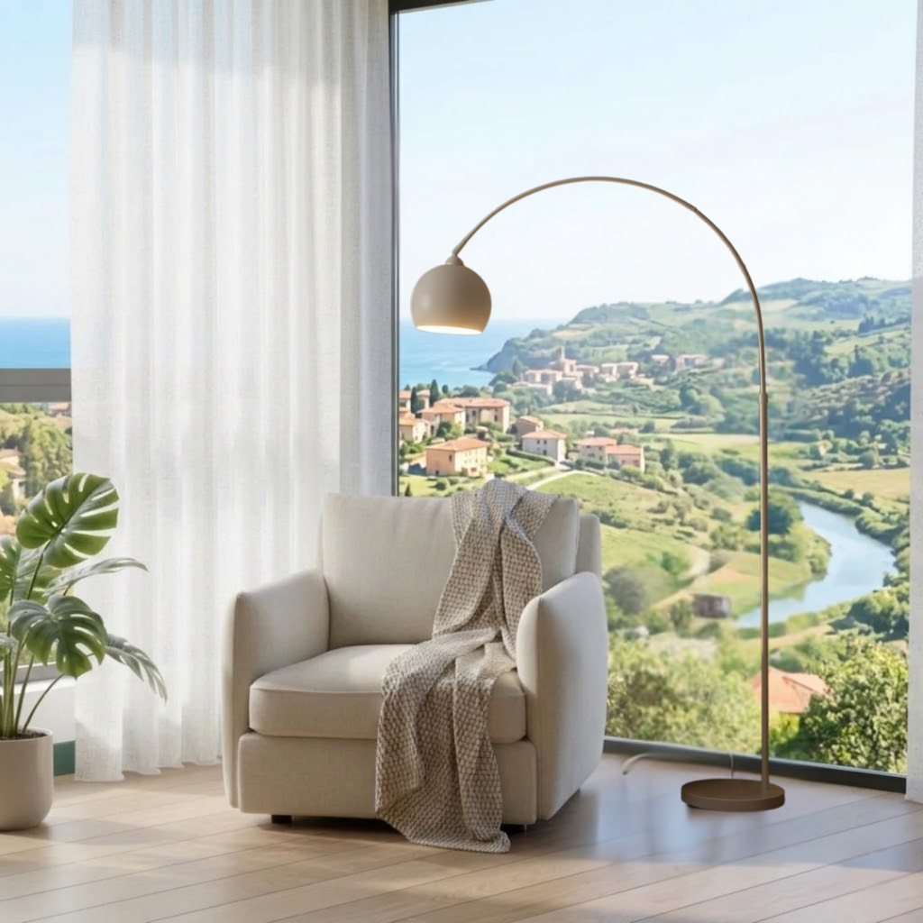 Dimmable Polished Chrome LED Floor Lamp – Tripotys