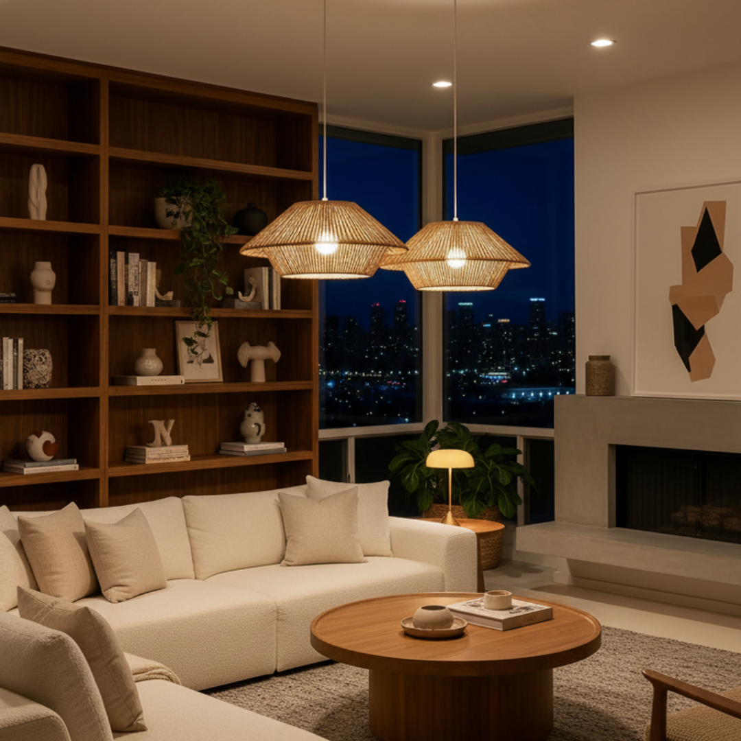 Japanese pendant lamp and authentic texture-Shibumi
