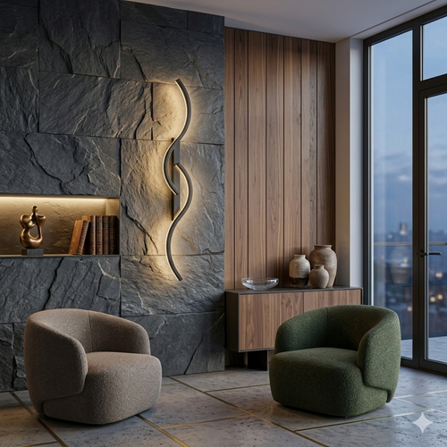 Affordable Contemporary Style Luminous Decorative Wall Lamp – Wavy