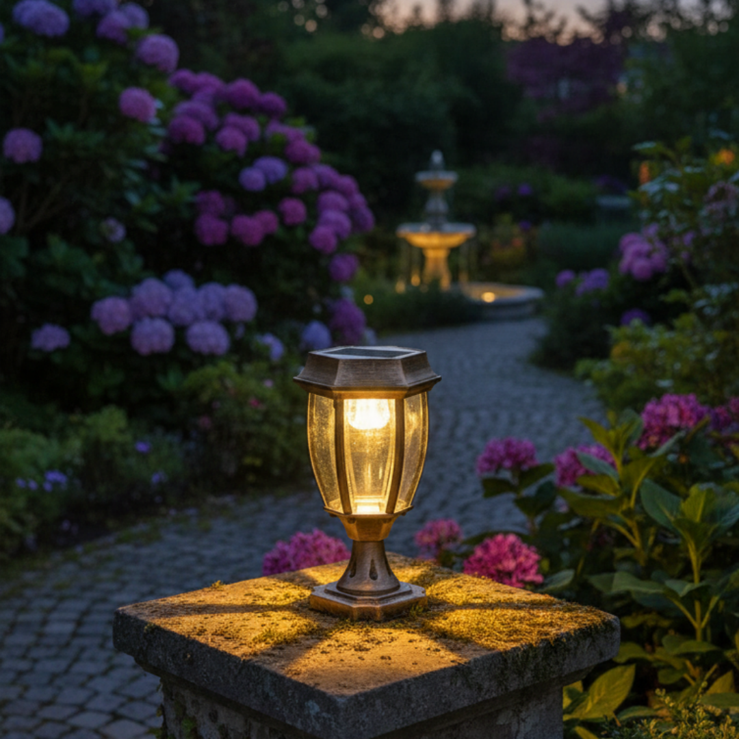Outdoor Solar Table Lamp in Aluminum – Callistoria