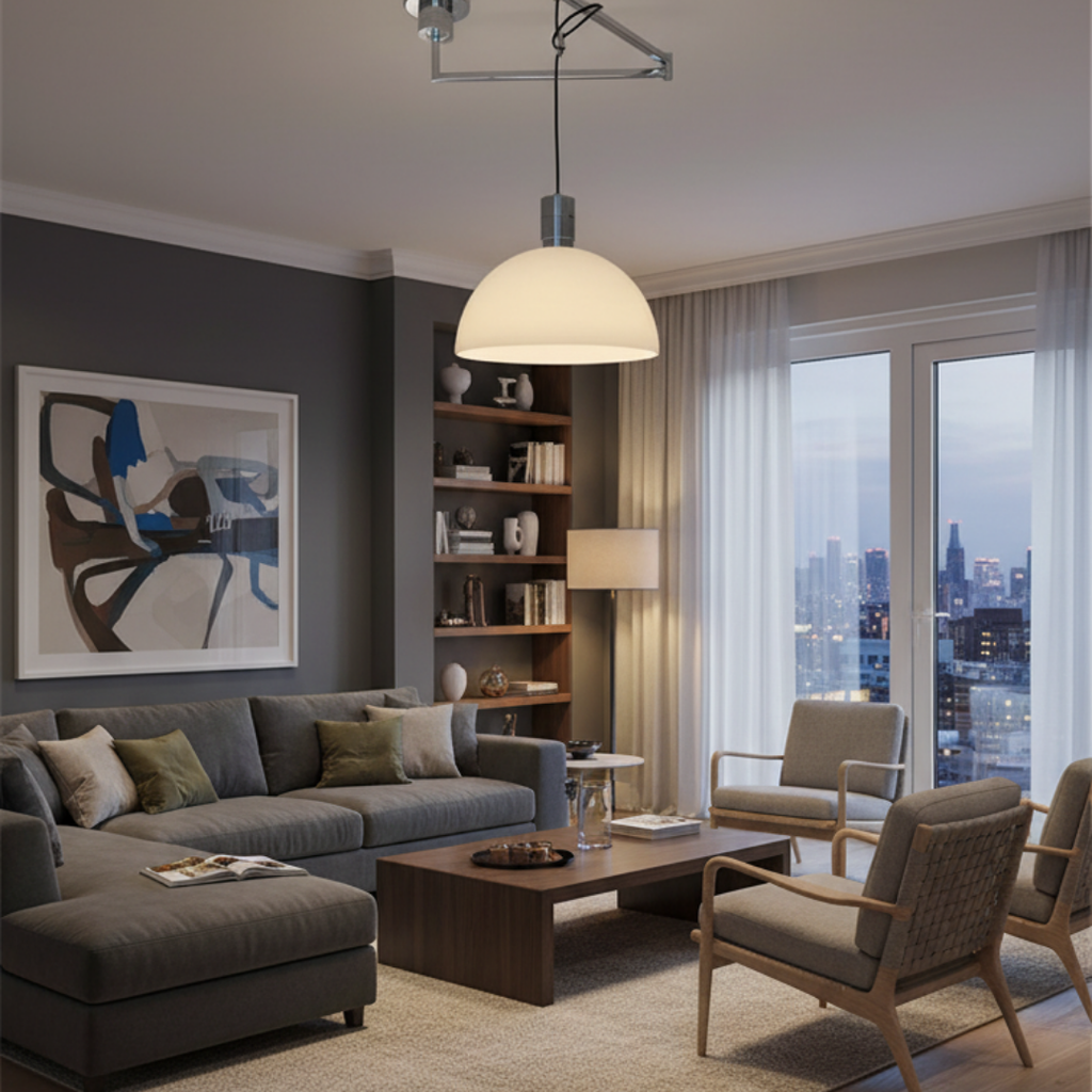 Nordic minimalist led pendant light-Célinova