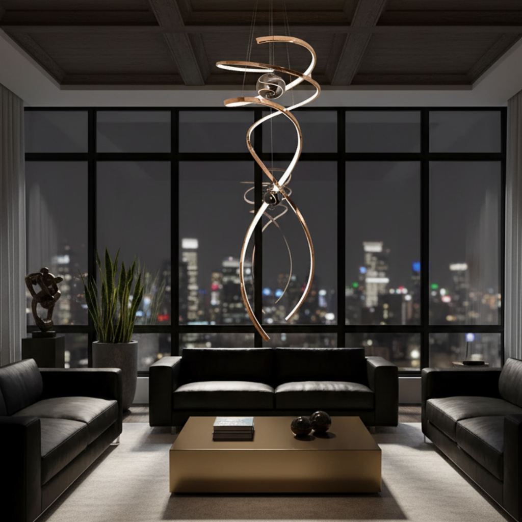Modern led pendant light for living room-Alurexia