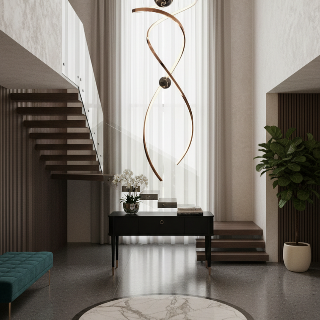 Modern led pendant light for living room-Alurexia