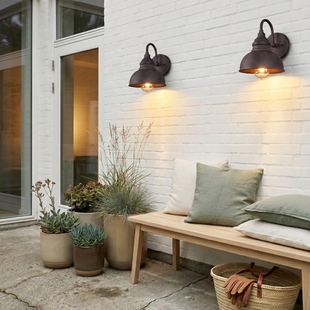 Antique Industrial Style Wall Light for Outdoors – Antico