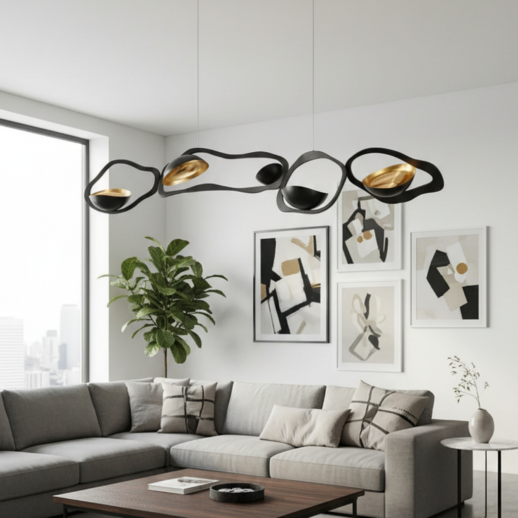 Elegant gallery style led pendant light-Prisma