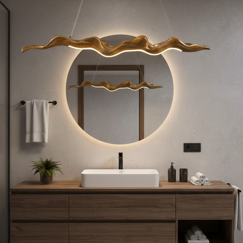 Modern and refined wrought iron pendant light-alypso