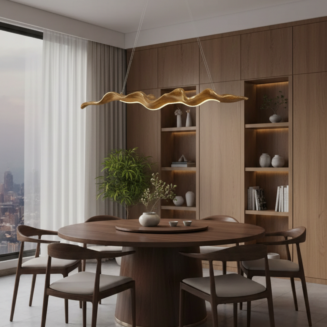 Modern and refined wrought iron pendant light-alypso