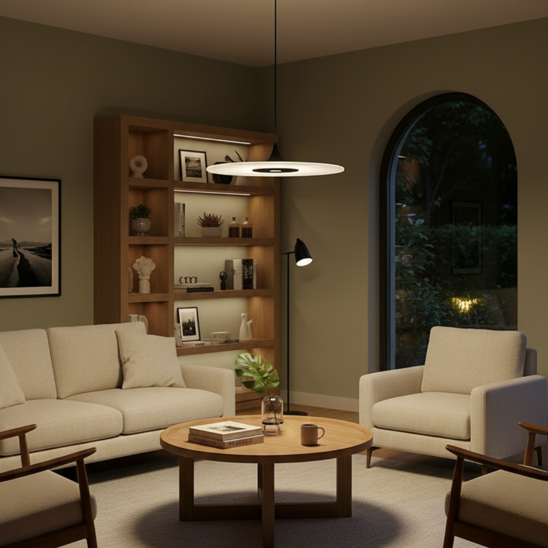 Modern pendant lamp graphic style functional elegance-Eclipse Disc