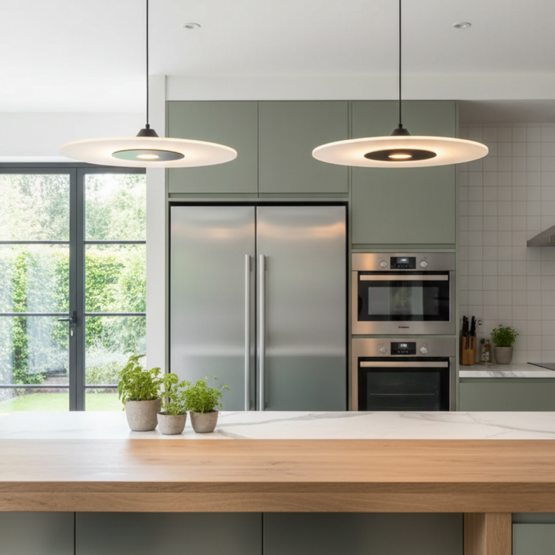 Modern pendant lamp graphic style functional elegance-Eclipse Disc