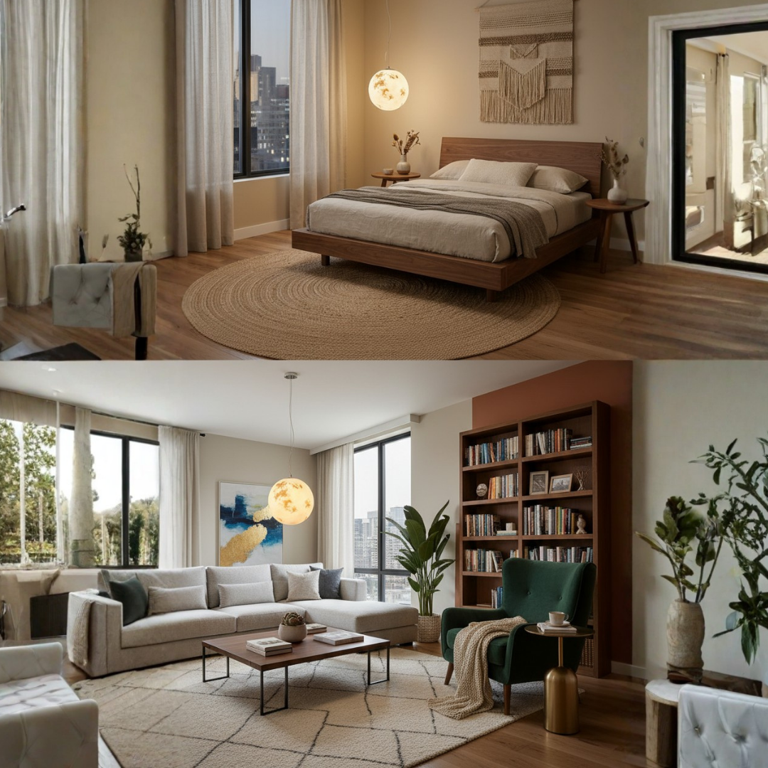Trendy pendant lamp moon shape adaptive style-Moon