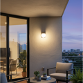 Art Deco solar wall light for garden – Solistic