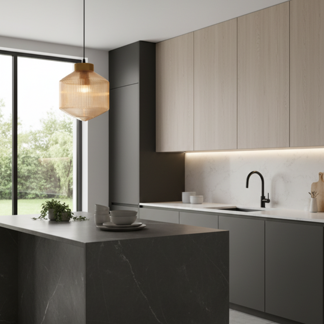 Racow – Modern Hanging Lamp Glass and Metal Chic Ambiance