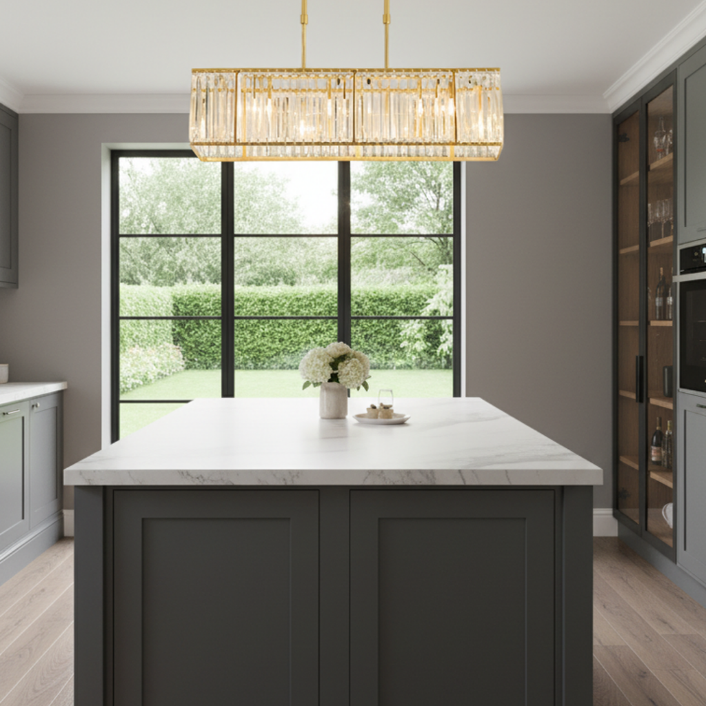 Aube – Delicate Crystal Ceiling Light Soothing Ambiance