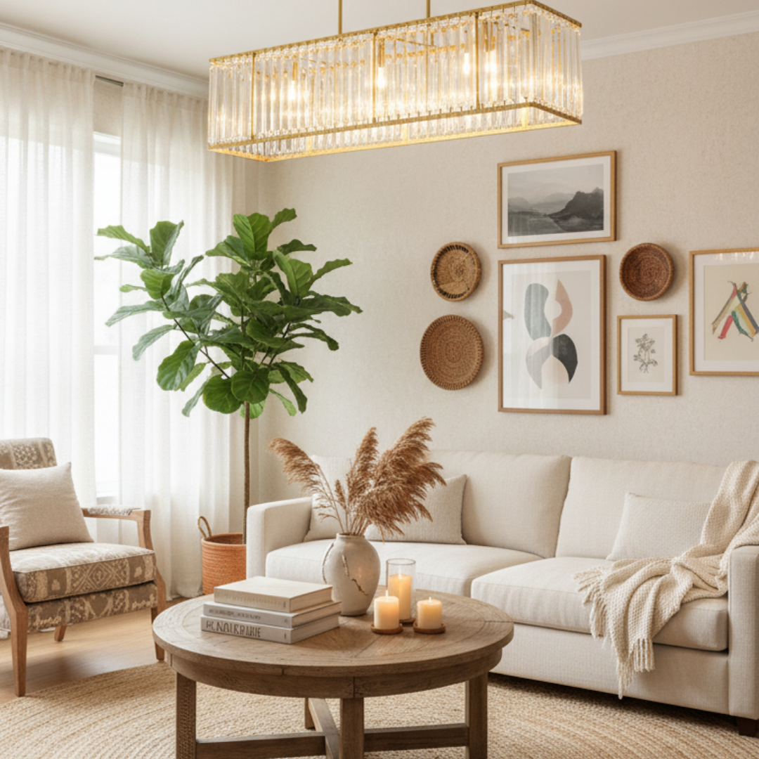 Aube – Delicate Crystal Ceiling Light Soothing Ambiance