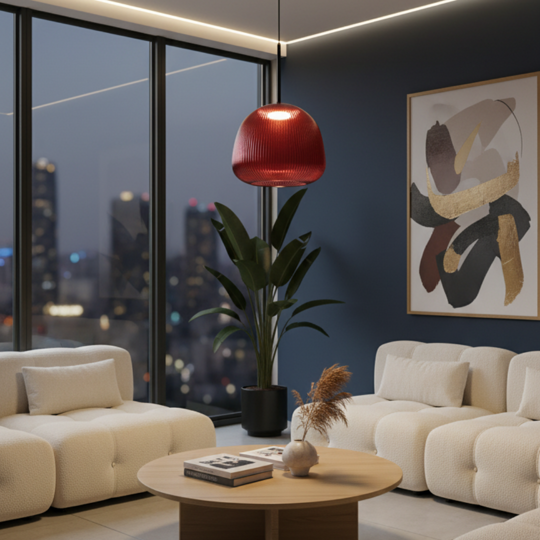 Alumina – Colored Glass Pendant Light for Living Room