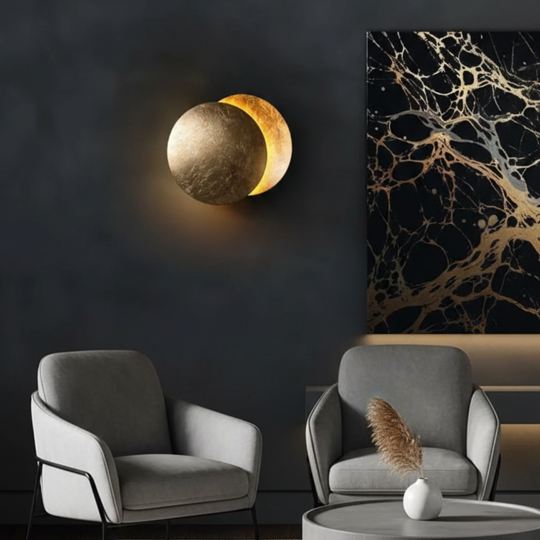 Elegant Wall Lamp Eclipse Shape Visual Comfort – Moon