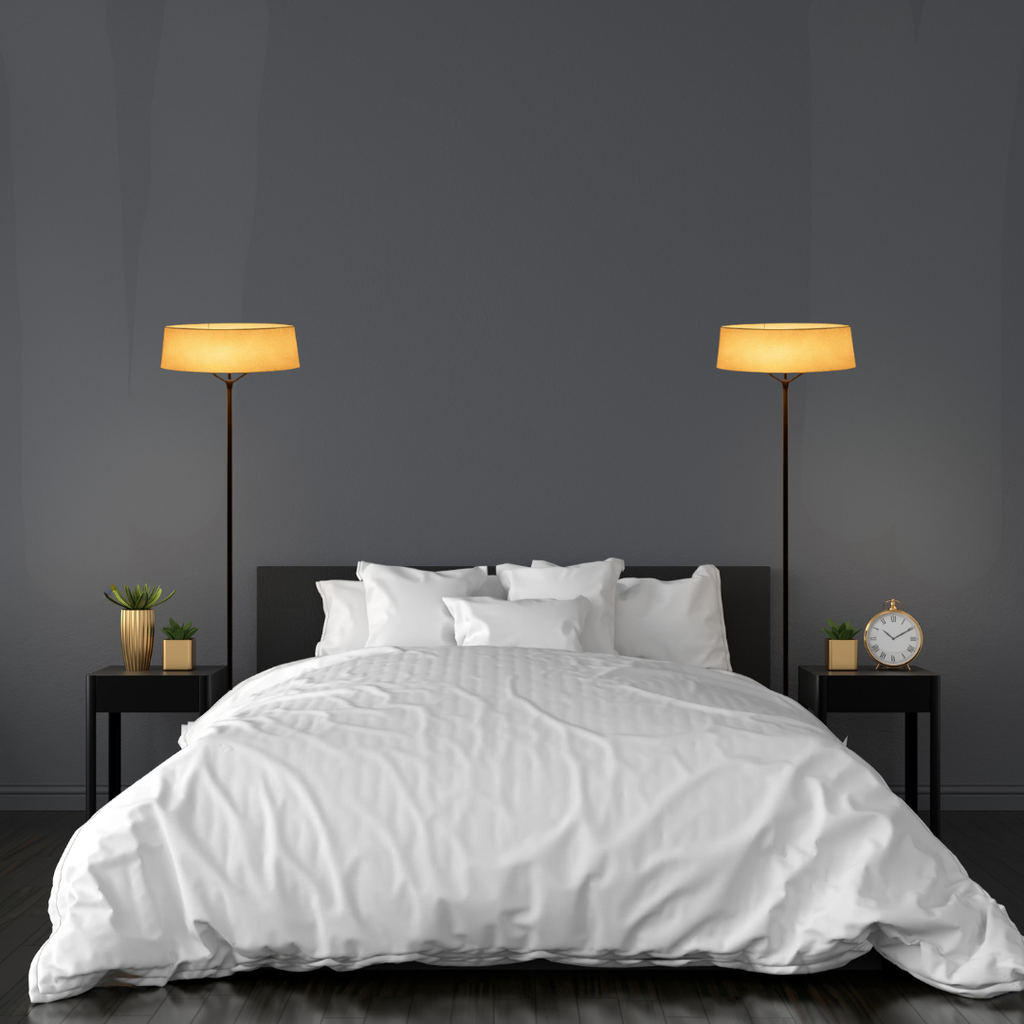 Modern Nordic fabric floor lamp for living room – Armoniev