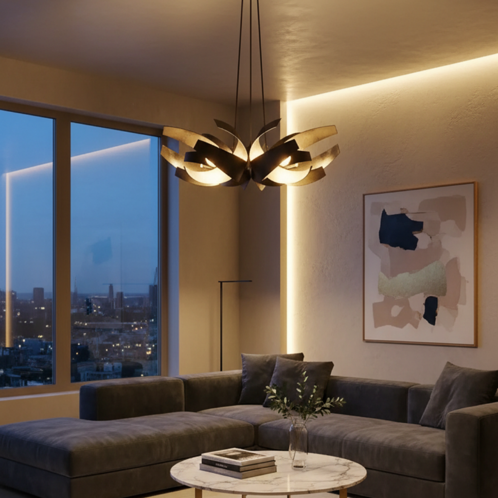 Diamenia – Modern Alloy Pendant Light for Living Room and Dining Room