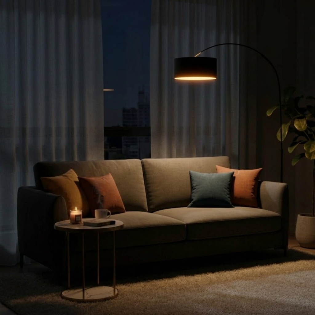 Contemporary adjustable floor lamp for living room and bedroom – Verilum