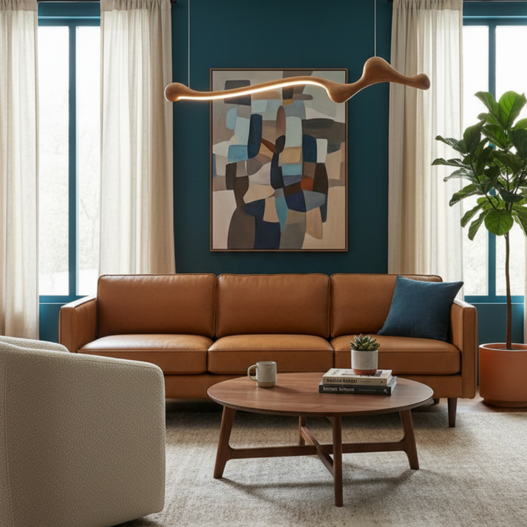 Armon – Dimmable LED Ash Wood Pendant Light for Interiors
